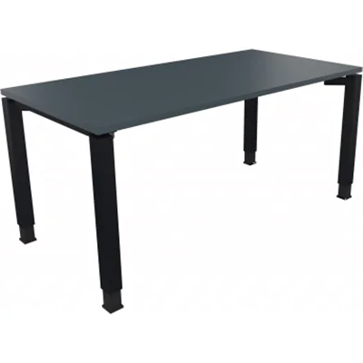 Schreibtisch Vierfuß Quadratrohr B1600xT800xH680-820 an/Lavagrau Schreibtisch Vierfuß Quadratrohr B1600xT800xH680-820 an/Lavagrau