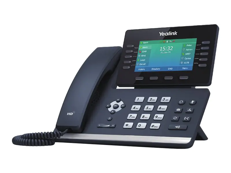 Yealink SIP-T54W - VoIP-Telefon - mit Bluetooth-Schnittstelle mit Rufnummernanzeige - IEEE 802.11a/b/g/n/ac (Wi-Fi) - dreiweg Anruffunktion - SIP, SIP v2, SRTP - Classic Gray Yealink SIP-T54W - VoIP-Telefon - mit Bluetooth-Schnittstelle mit Rufnummernanzeige - IEEE 802.11a/b/g/n/ac (Wi-Fi) - dreiweg Anruffunktion - SIP, SIP v2, SRTP - Classic Gray