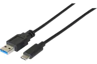 Dacomex 199050 - 1 m - USB A - USB C - USB 3.2 Gen 1 (3.1 Gen 1) - Schwarz