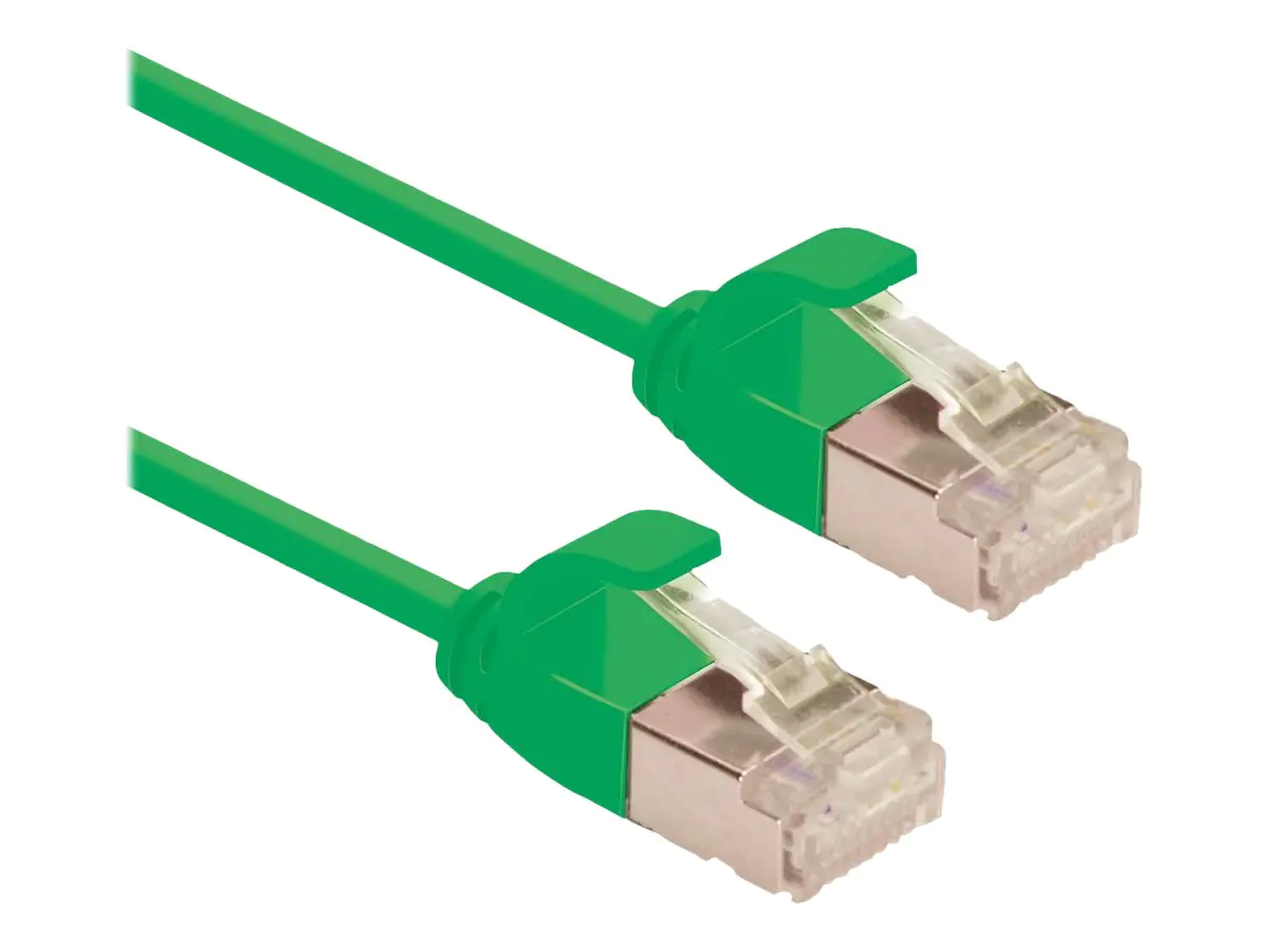 Roline Green - Netzwerkkabel - RJ-45 (M) zu RJ-45 (M) - 5 m - U/FTP - CAT 6a - halogenfrei, geformt, ohne Haken - grün