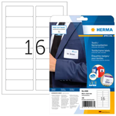 HERMA Namensetikett Acetatseide 4588 88,9x33,8 ws 160 St./Pack