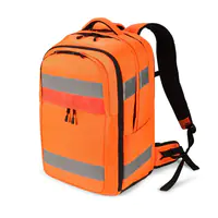 DICOTA Hi-Vis - Rucksack - 32 - 38 Liter - Thermoplastisches Polyurethan (TPU), 600D RPET - orange