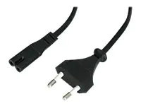 Lindy - Stromkabel - power IEC 60320 C7 zu Eurostecker (M) - 3 m - Schwarz