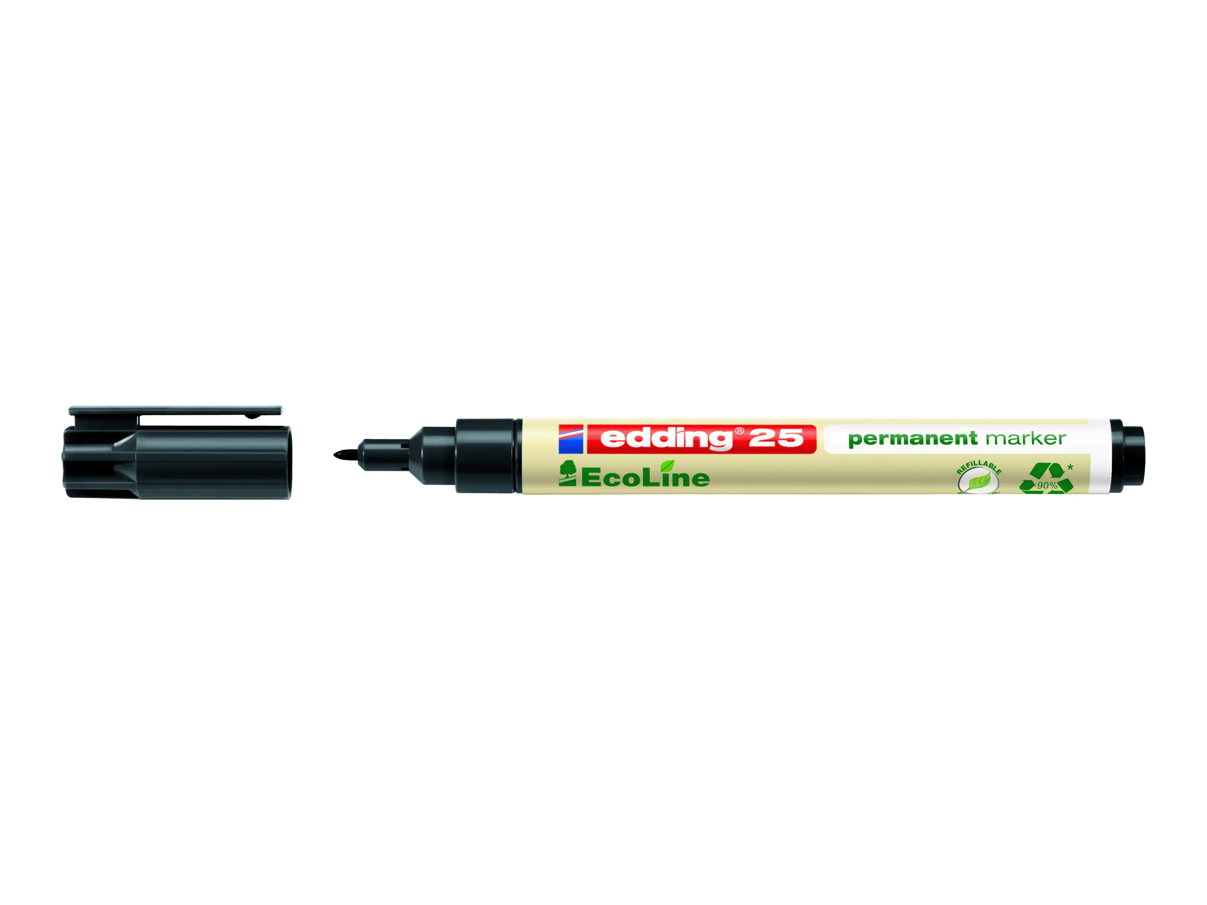 edding Permanentmarker EcoLine 4-25001 1mm Rundspitze schwarz