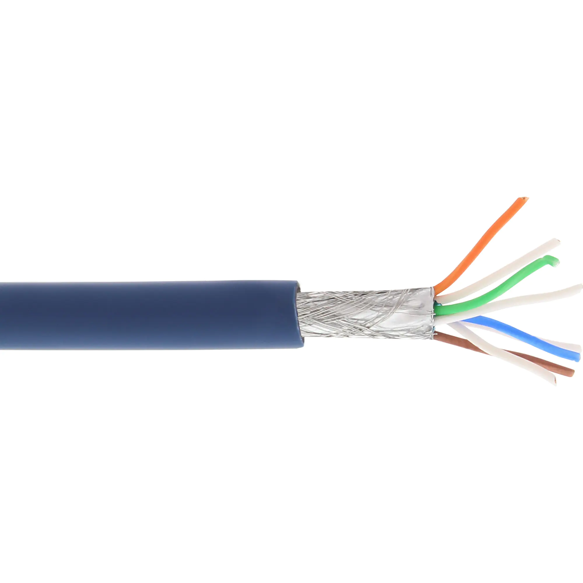 InLine Patchkab. - S/FTP (PiMf) - Cat.6A - 500MHz - halogenfrei - Kupfer - blau - 100m 76899B
