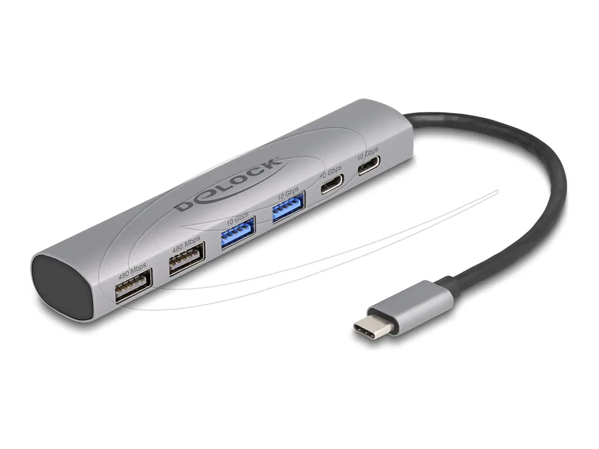 Delock Hub - 2 x USB-C 3.2 Gen 2 + 2 x USB 64232