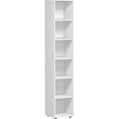 Geramöbel Regal Flex S-346001-W 6OH 6Böden 400x2.160x400mm ws Geramöbel Regal Flex S-346001-W 6OH 6Böden 400x2.160x400mm ws
