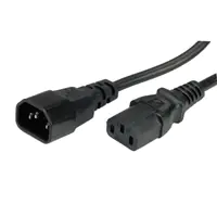 Roline Green - Spannungsversorgungs-Verlängerungskabel - IEC 60320 C14 zu power IEC 60320 C13 - Wechselstrom 250 V - 10 A - 3 m - halogenfrei - Schwarz Roline Green - Spannungsversorgungs-Verlängerungskabel - IEC 60320 C14 zu power IEC 60320 C13 - Wechselstrom 250 V - 10 A - 3 m - halogenfrei - Schwarz