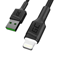 Green Cell GC Ray - Lightning-Kabel - Lightning männlich zu USB männlich - 1.2 m - Doppelisolierung - Schwarz Green Cell GC Ray - Lightning-Kabel - Lightning männlich zu USB männlich - 1.2 m - Doppelisolierung - Schwarz