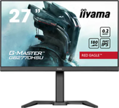Iiyama G-MASTER Red Eagle GB2770QSU-B6 - LED-Monitor - Gaming - 68.6 cm (27") - 2560 x 1440 WQHD @ 180 Hz - Fast IPS - 400 cd/m² - 1200:1 - 0.2 ms - HDMI, DisplayPort - Lautsprecher - Schwarz, Matte Iiyama G-MASTER Red Eagle GB2770QSU-B6 - LED-Monitor - Gaming - 68.6 cm (27") - 2560 x 1440 WQHD @ 180 Hz - Fast IPS - 400 cd/m² - 1200:1 - 0.2 ms - HDMI, DisplayPort - Lautsprecher - Schwarz, Matte