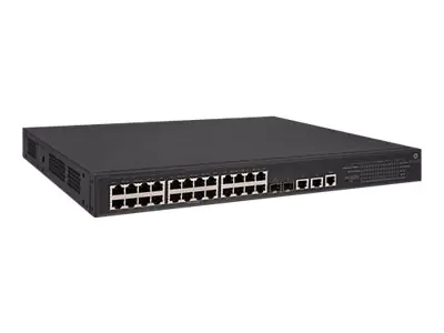 HPE FlexNetwork 5130-24G-PoE+-2SFP+-2XGT (370W) EI - Switch - L3 - managed - 24 x 10/100/1000 (PoE+) + 2 x 1 Gigabit / 10 Gigabit SFP+ + 2 x 10 Gigabit Ethernet - an Rack montierbar - PoE+ (370 W) HPE FlexNetwork 5130-24G-PoE+-2SFP+-2XGT (370W) EI - Switch - L3 - managed - 24 x 10/100/1000 (PoE+) + 2 x 1 Gigabit / 10 Gigabit SFP+ + 2 x 10 Gigabit Ethernet - an Rack montierbar - PoE+ (370 W)