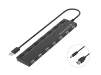 Conceptronic USB-Hub 7Port USB2.0 schwarz - Hub - 7-Port