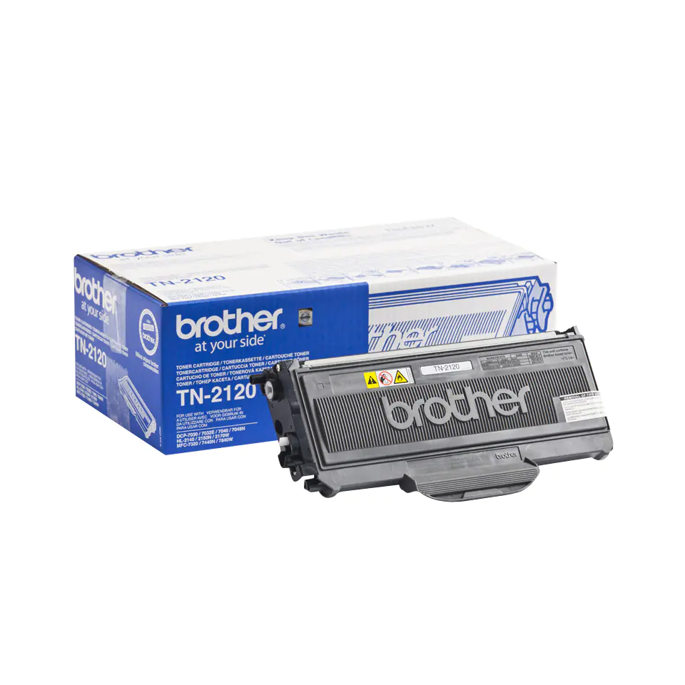 Brother TN2120 - Schwarz - Original - Tonerpatrone - für Brother DCP-7030, 7040, 7045, HL-2140, 2150, 2170, MFC-7320, 7440, 7840; Justio DCP-7040 Brother TN2120 - Schwarz - Original - Tonerpatrone - für Brother DCP-7030, 7040, 7045, HL-2140, 2150, 2170, MFC-7320, 7440, 7840; Justio DCP-7040