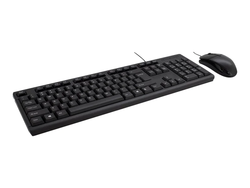 Inter-Tech KB-118 - Tastatur-und-Maus-Set - USB - QWERTY - Schwarz - retail