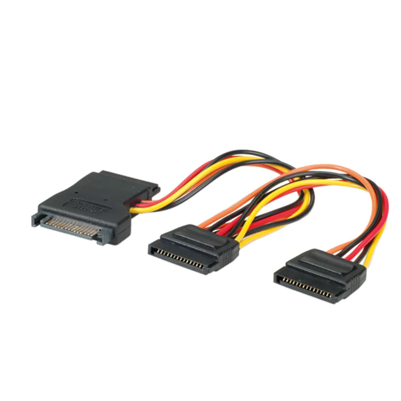 Roline Y-Adapterkabel - Netz-Splitter - SATA-Stromstecker (W) zu SATA-Stromstecker (M) Roline Y-Adapterkabel - Netz-Splitter - SATA-Stromstecker (W) zu SATA-Stromstecker (M)