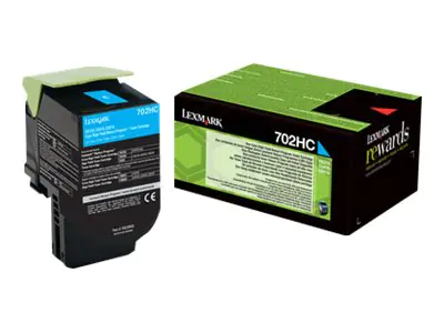 Lexmark 702HC - Hohe Ergiebigkeit - Cyan - original 70C2HC0