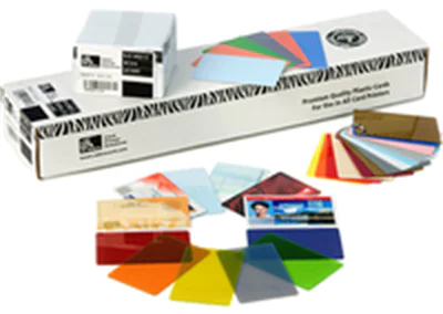 Zebra Color - Polyvinylchlorid (PVC) - 30 mil - Silver Metallic - CR-80 Card (85.6 x 54 mm) 500 Karte(n) Karten - für Zebra P110m, P330i, P430i
