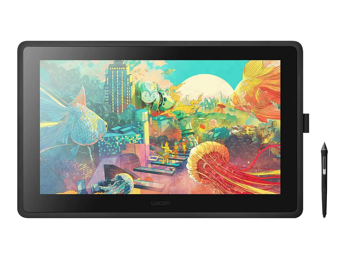 Wacom Cintiq 22 - Digitalisierer mit LCD Anzeige - rechts- und linkshändig - 47.6 x 26.8 cm - elektromagnetisch - kabelgebunden - HDMI, USB 2.0