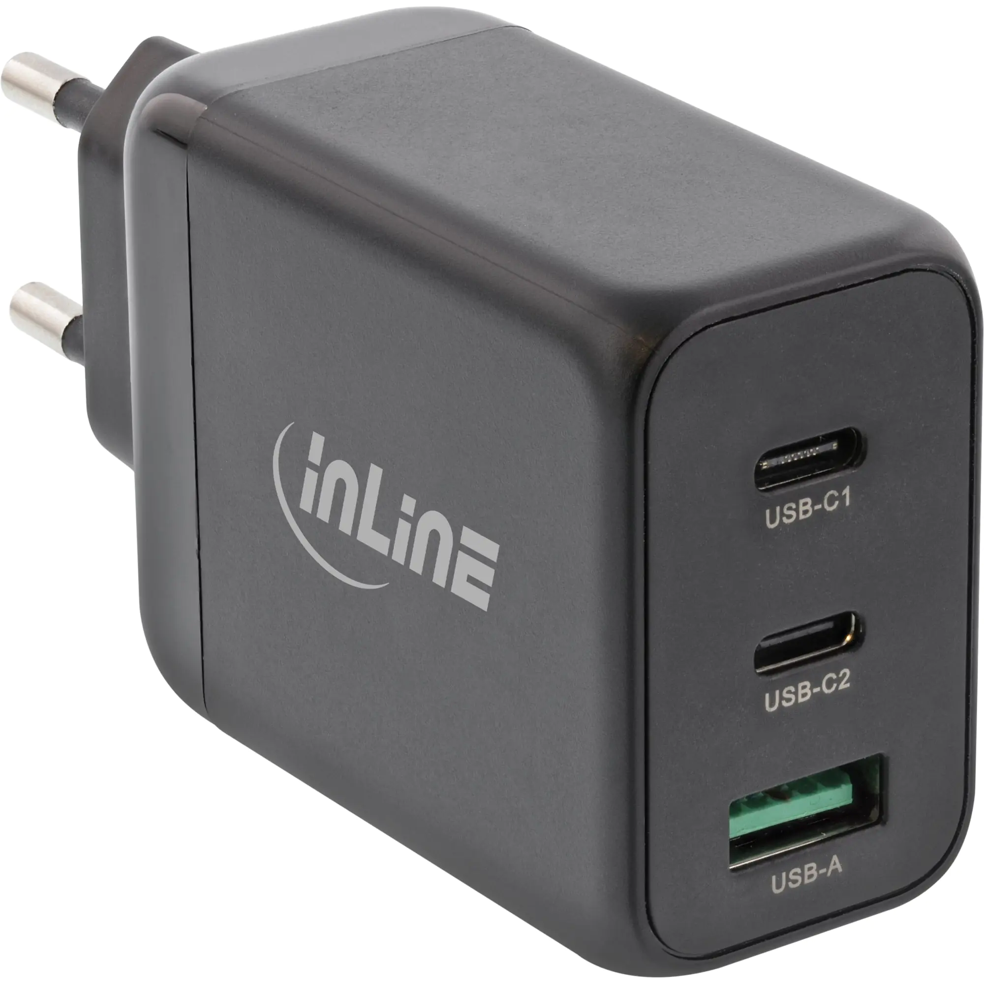 InLine 16415I - USB-C Netzteil - PD - Wechselstrom 100-240 V - 65 Watt - Ausgangsanschlüsse: 3 - Schwarz InLine 16415I - USB-C Netzteil - PD - Wechselstrom 100-240 V - 65 Watt - Ausgangsanschlüsse: 3 - Schwarz