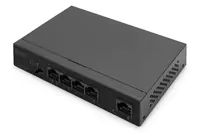 Digitus - Switch - unmanaged - 4 x 10/100/1000 (PoE) + 1 x 10/100/1000 (Uplink) - Desktop - PoE (60 W) Digitus - Switch - unmanaged - 4 x 10/100/1000 (PoE) + 1 x 10/100/1000 (Uplink) - Desktop - PoE (60 W)