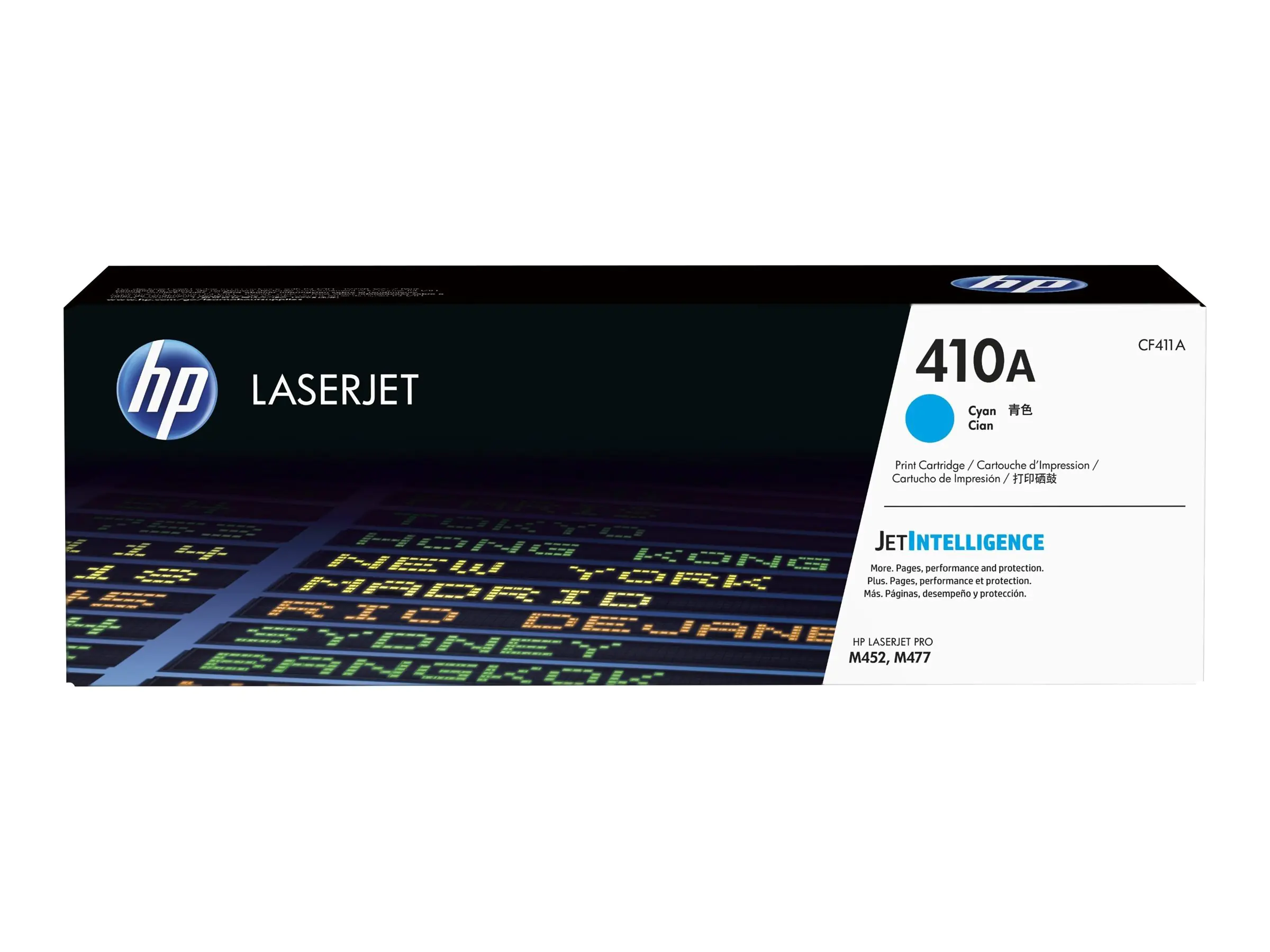HP 410A - Cyan - Original - LaserJet - Tonerpatrone (CF411A) - für Color LaserJet Pro M452, MFP M377, MFP M477 HP 410A - Cyan - Original - LaserJet - Tonerpatrone (CF411A) - für Color LaserJet Pro M452, MFP M377, MFP M477