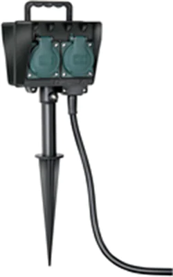 Brennenstuhl 1154440, 1,4 m, IP44, Schwarz, Grün, Schwarz, 4 AC-Ausgänge, 16 A