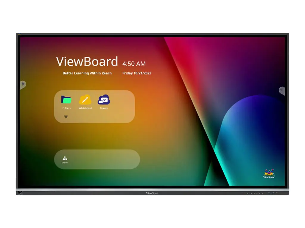 ViewSonic ViewBoard IFP7550-5F - 190 cm (75") Diagonalklasse 50-5F Series LCD-Display mit LED-Hintergrundbeleuchtung - interaktive Digital Signage - mit Touchscreen (Multi-Touch) / optionaler Slot-in-PC - 4K UHD (2160p) 3840 x 2160 - direkt beleuchtete LE