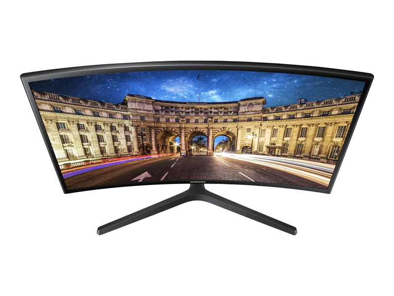 Samsung C24F396FHR - LED-Monitor - gebogen - 59 cm (24") (23.5" sichtbar) - 1920 x 1080 Full HD (1080p) @ 60 Hz - VA - 250 cd/m² - 3000:1 - 4 ms - HDMI, VGA - Shiny Black