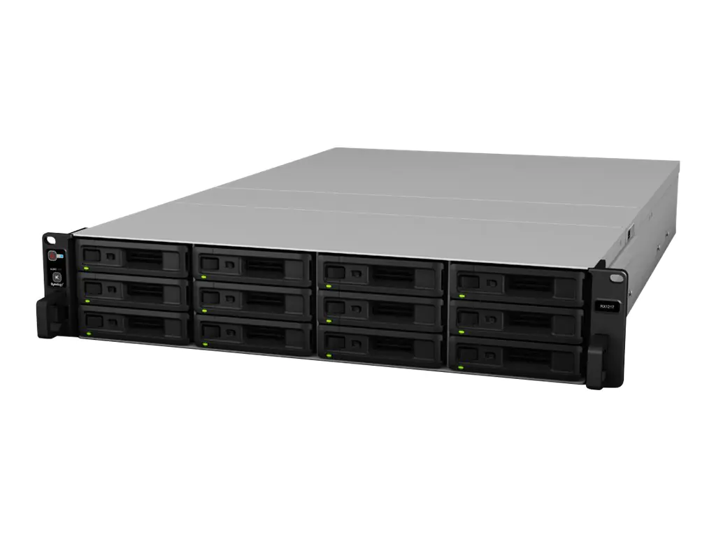 Synology RX1217RP - Speichergehäuse - 12 Schächte (SATA-600) - Rack - einbaufähig - 2U Synology RX1217RP - Speichergehäuse - 12 Schächte (SATA-600) - Rack - einbaufähig - 2U
