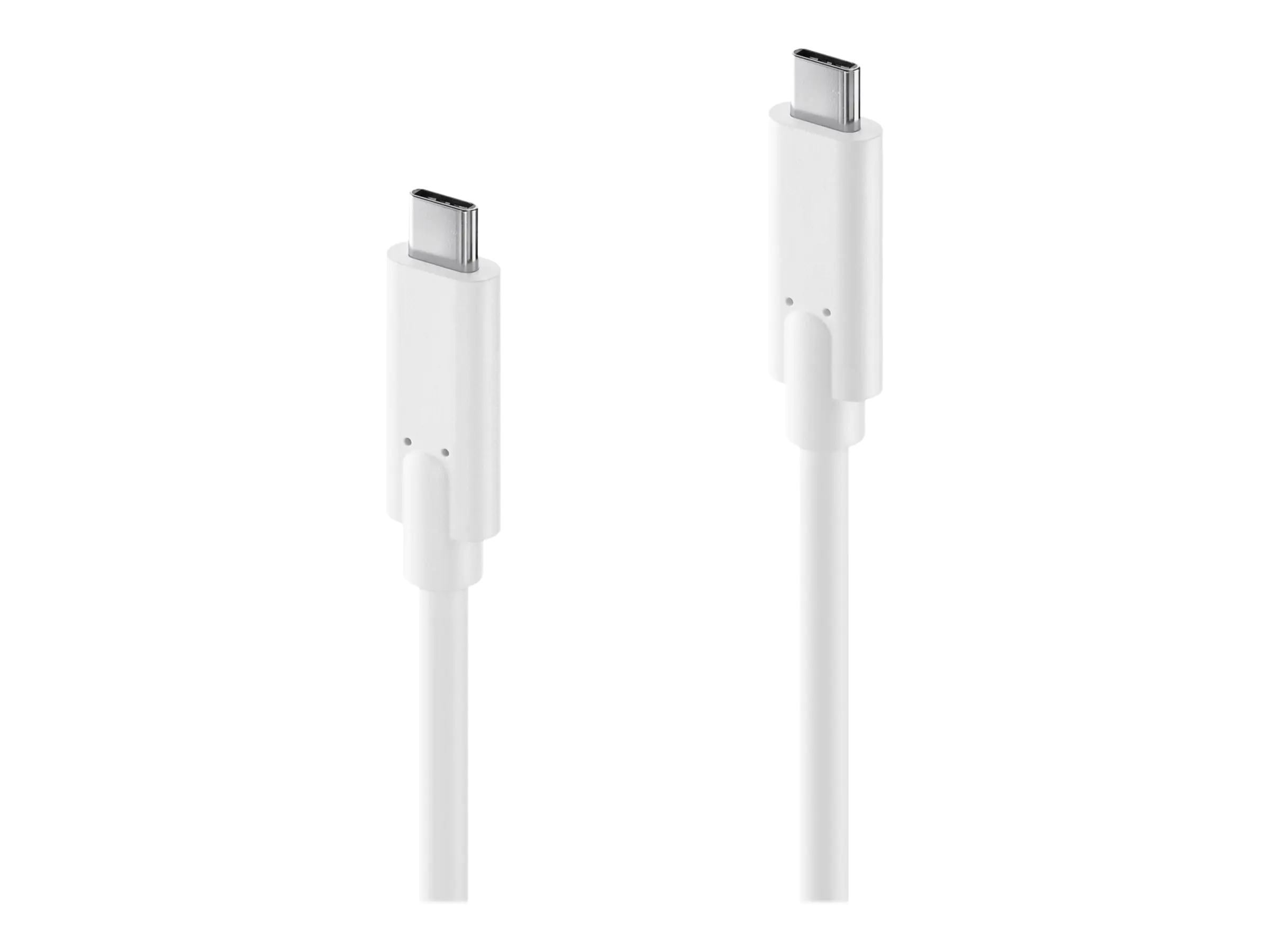PureLink iSeries Premium - USB-Kabel - 24 pin USB-C (M) zu 24 pin USB-C (M) - USB 3.1 Gen 2 - 20 V - 3 A - 50 cm - rund - weiß
