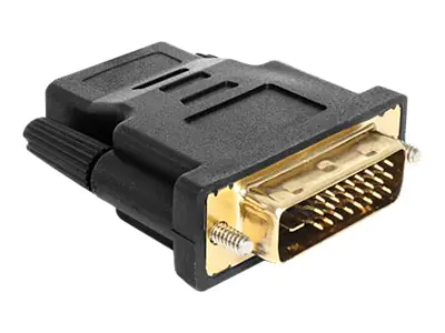 Delock Adapter DVI 24+1 pin male > HDMI female - Videoadapter - DVI-D männlich zu HDMI weiblich Delock Adapter DVI 24+1 pin male > HDMI female - Videoadapter - DVI-D männlich zu HDMI weiblich