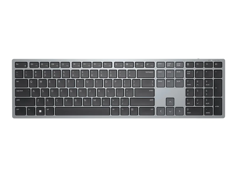 Dell Multi-Device KB700 - Tastatur - kabellos - 2.4 GHz, Bluetooth 5.0 - QWERTY - GB - Grau - mit 3 Jahre Erweiterter Austausch-Service am nächsten Arbeitstag