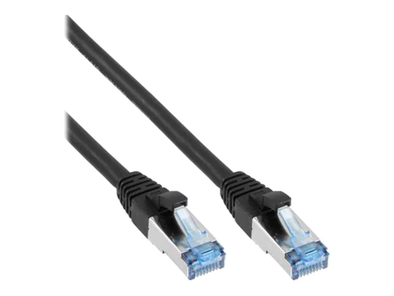 InLine Patchkabel - S/FTP (PiMf) - Cat.6A - halogenfrei - schwarz - 10m 76800S
