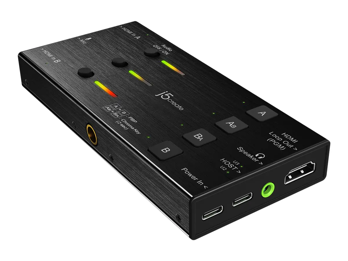 j5create JVA06-N - Videoaufnahmeadapter - USB-C 3.0 - Schwarz