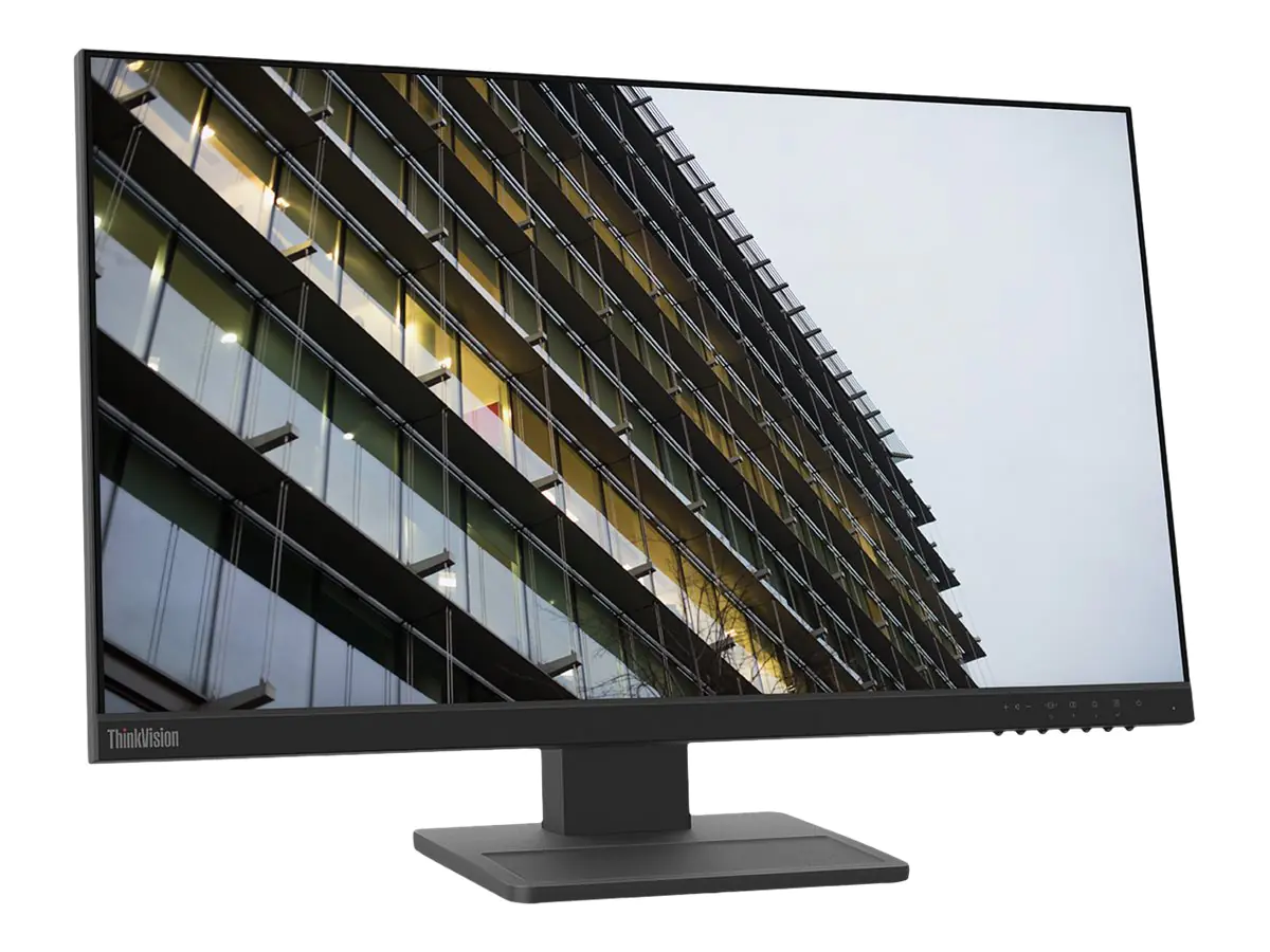 Lenovo ThinkVision E24-28 - LED-Monitor - 61 cm (24") (23.8" sichtbar) - 1920 x 1080 Full HD (1080p) @ 60 Hz - IPS - 250 cd/m² - 1000:1 - 4 ms - HDMI, VGA, DisplayPort - Lautsprecher - Raven Black - für ThinkCentre neo 70t 11YU; ThinkPad P15 Gen 2 20