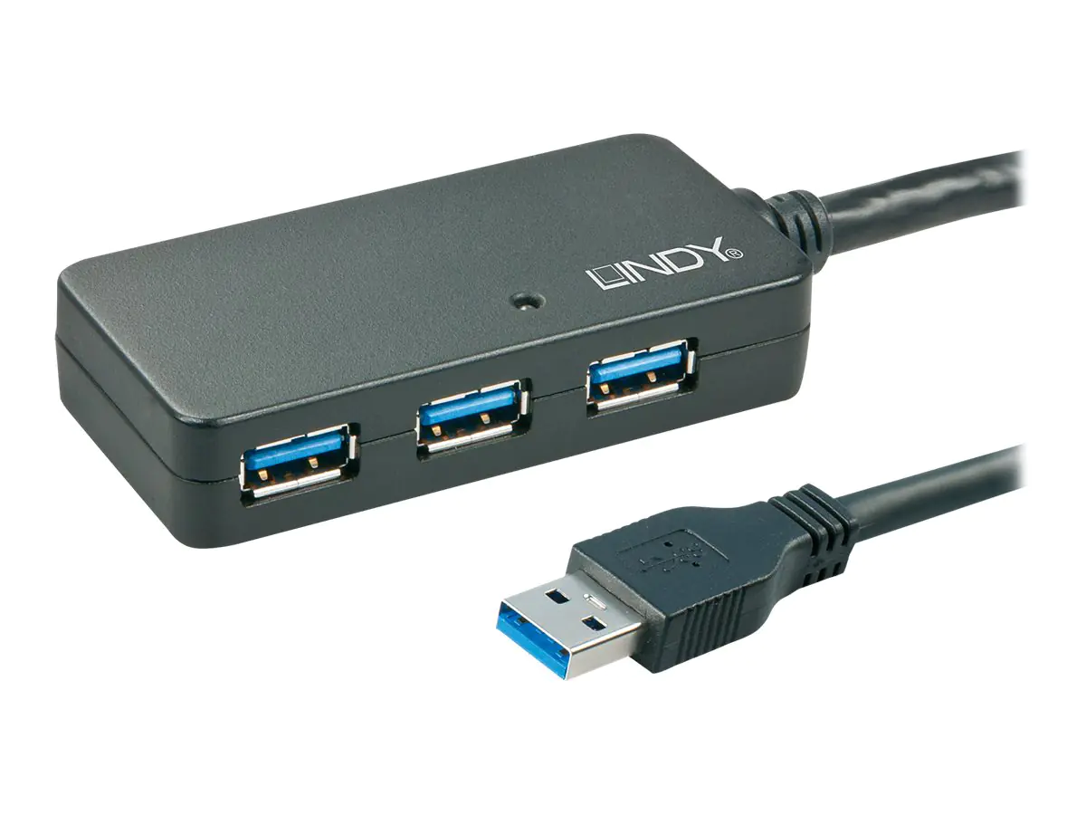 Lindy USB 3.0 Active Extension Pro 4 Port Hub 43159
