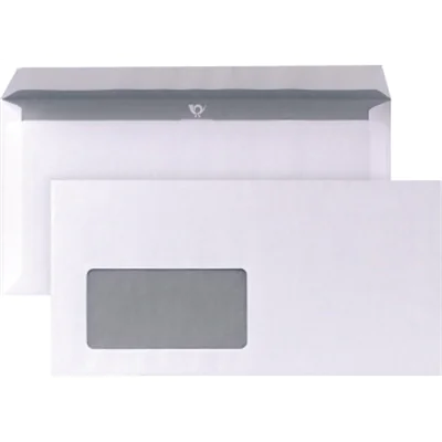POSTHORN Briefumschlag DIN lang mit Fenster 80g/m² mit Haftklebung Papier weiß 1.000 St./Pack. POSTHORN Briefumschlag DIN lang mit Fenster 80g/m² mit Haftklebung Papier weiß 1.000 St./Pack.
