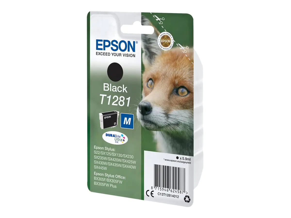 Epson T1281 - 5.9 ml - Größe M - Schwarz - original C13T12814012
