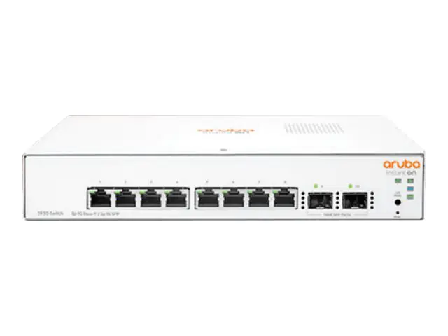 HPE Aruba Instant On 1930 8G 2SFP Switch - Switch - L3 - managed - 8 x 10/100/1000 + 2 x Gigabit SFP - Desktop HPE Aruba Instant On 1930 8G 2SFP Switch - Switch - L3 - managed - 8 x 10/100/1000 + 2 x Gigabit SFP - Desktop