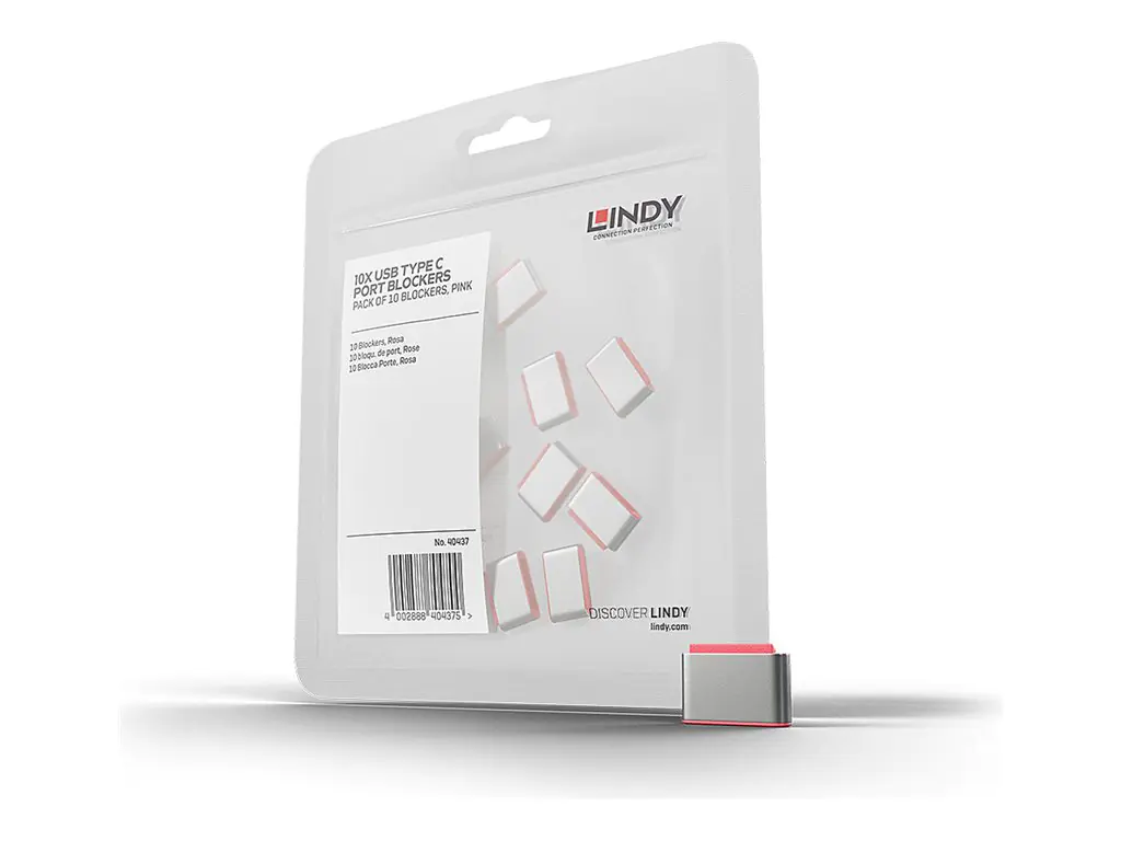Lindy - Schloss für USB-C-Port - pink (Packung mit 10)