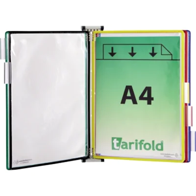 Tarifold Wandelement 414159 mit 5 Sichttafeln A4 sortiert Tarifold Wandelement 414159 mit 5 Sichttafeln A4 sortiert