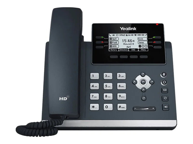 Yealink SIP-T42U - VoIP-Telefon mit Rufnummernanzeige - fünfwegig Anruffunktion - SIP, SIP v2, SRTP - 12 Leitungen - Classic Gray Yealink SIP-T42U - VoIP-Telefon mit Rufnummernanzeige - fünfwegig Anruffunktion - SIP, SIP v2, SRTP - 12 Leitungen - Classic Gray