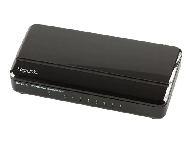 LogiLink Gigabit Desktop Switch 8-Port - Switch - 8 x 10/100/1000 - Desktop