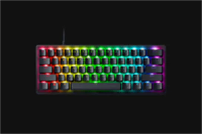 Razer Huntsman V3 Pro - Tastatur - 60% - mini - Hintergrundbeleuchtung - USB-C - QWERTZ - Deutsch - Tastenschalter: Razer Analog Optical Switches (Gen-2)