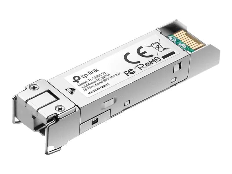 TP-Link TL-SM321A-2 V1 - SFP (Mini-GBIC)-Transceiver-Modul - 1GbE - 1000Base-BX - LC/UPC Einzelmodus - bis zu 2 km - 1310 (RX) / 1550 (TX) nm