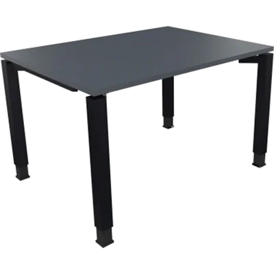 Schreibtisch Vierfuß Quadratrohr B1200xT900xH680-820 an/Lavagrau Schreibtisch Vierfuß Quadratrohr B1200xT900xH680-820 an/Lavagrau