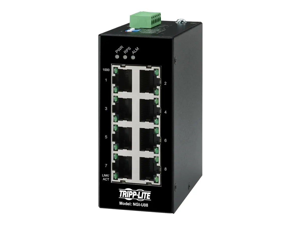Tripp Unmanaged Industrial Gigabit Ethernet Switch 8-Port Tripp Unmanaged Industrial Gigabit Ethernet Switch 8-Port