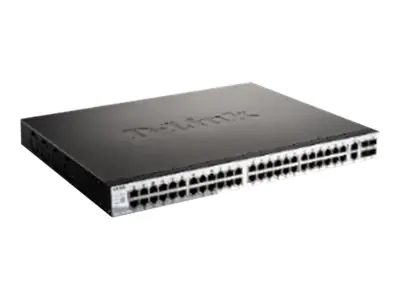 D-Link DGS 3130-54PS - Switch - L3 Lite - managed - 48 x 10/100/1000 (PoE) + 2 x 10 Gigabit Ethernet + 4 x 10 Gigabit SFP+ (370 W)