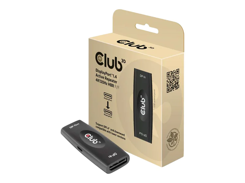 Club 3D CAC-1007 - Repeater - DisplayPort - 20-poliger DisplayPort / 20-poliger DisplayPort - bis zu 20 m