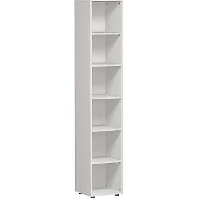 Geramöbel Regal Flex S-346001-L 6OH 6Böden 400x2.160x400mm l.grau Geramöbel Regal Flex S-346001-L 6OH 6Böden 400x2.160x400mm l.grau